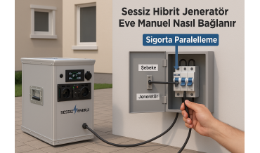 Sessiz Hibrit Jeneratör Eve Manuel Nasıl Bağlanır – Sigorta Paralelleme İşlemi 