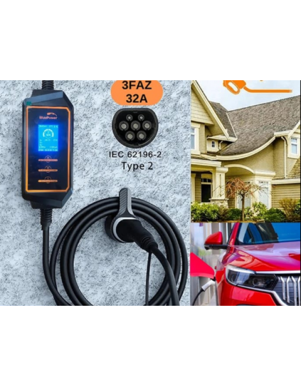 22 kW Taşınabilir Araç Şarj Cihazı